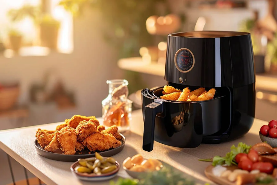 stainless steel inside air fryer